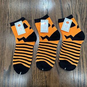 Bundle 3 Pairs Halloween Adult Socks Size 9-11